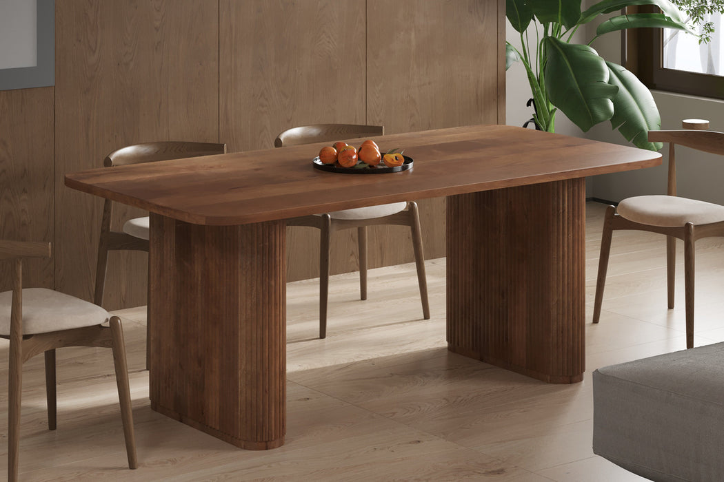 Table 'Jean' 200cm bois de manguier brun clair