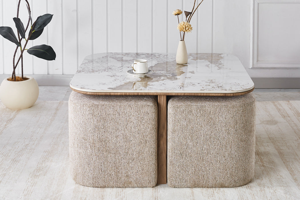 Evora + 4 Pouf